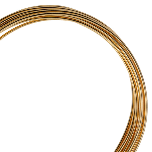 4 Meters of 18 Gauge Gold Plated German Style Non Tarnish Metal Complex Wire