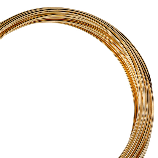 6 Meters of 20 Gauge Gold Plated German Non Tarnish Metal Complex Wire