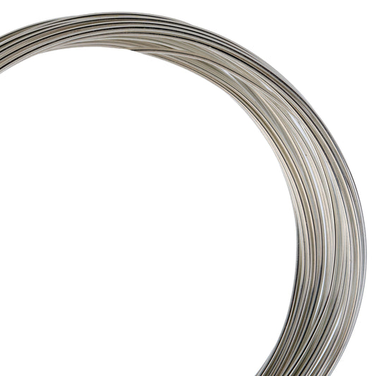 6 Meters of 20 Gauge Silver Plated German Non Tarnish Metal Complex Wire