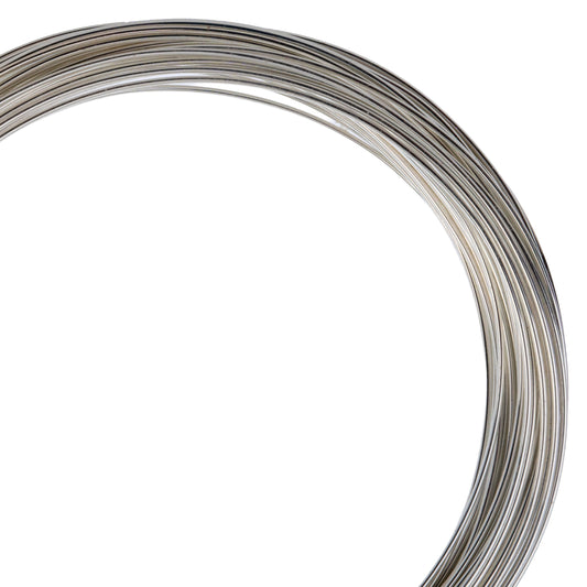 10 Meters of 22 Gauge Silver Plated German Non Tarnish Metal Complex Wire