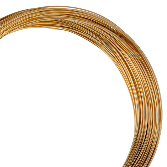 20 Meters of 26 Gauge Gold Plated German Non Tarnish Metal Complex Wire