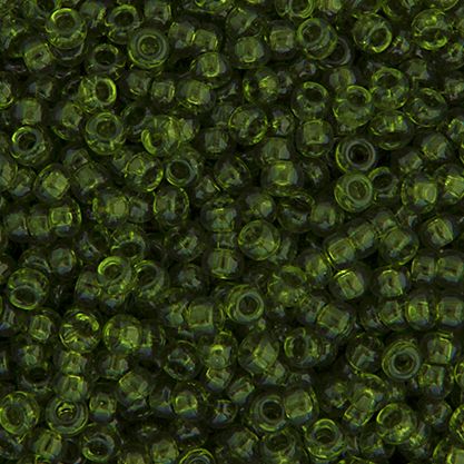 SB11-0158 22g of Transparent Olive 11/0 Miyuki Seed Beads