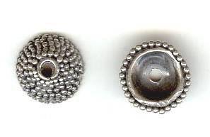 1 3x8mm Dotted Bali Bead Cap