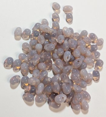 100 4x6mm Light Amethyst Opal Drops