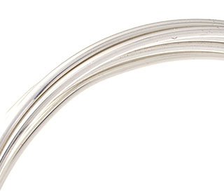 1.3 Meters of 14 Gauge Beadalon German Style Silver Beading Wire