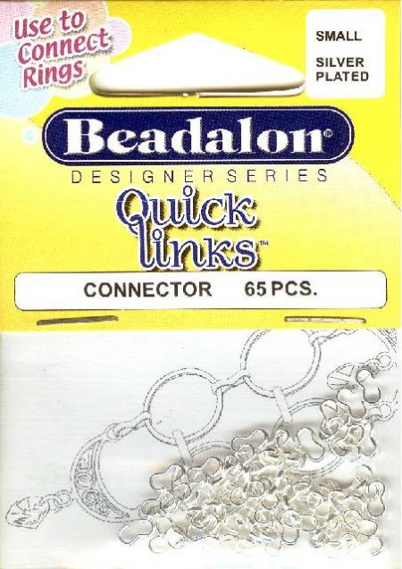 Beadalon Small Quick Links - Silver Plated