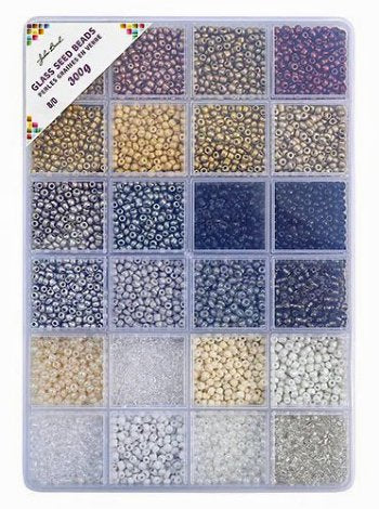 Bead Box Mix - 8/0 300 grams Glass Seed Beads - Champagne Glow