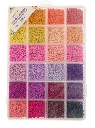 Bead Box Mix - 8/0 300 grams Glass Seed Beads - Princess Treasures