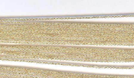 1 Meter of 1mm Gold Tone Extra Fine Chain