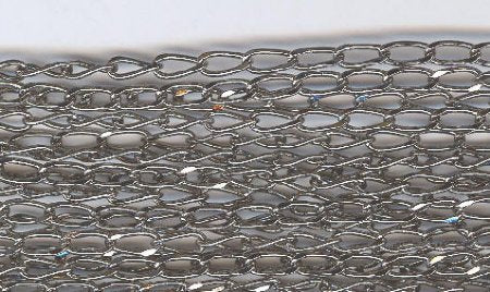 1 Meter of 8x3mm Gunmetal Chain