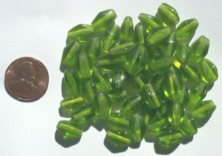 50 10-11mm Green Bicones