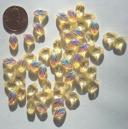 50 12mm AB Yellow Leaf