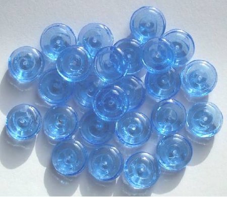 25 13mm Light Sapphire Cinnamon Buns
