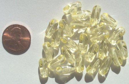 25 13mm Twisted Ovals - Jonquil