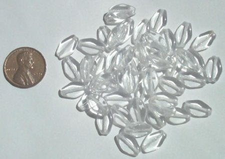 50 13mm Flat Bicone Crystal