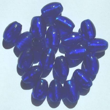 13x10mm 20 Oval Silver Foil Sapphire