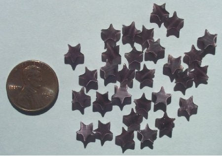 30 7mm Amethyst Fiber Optic Stars