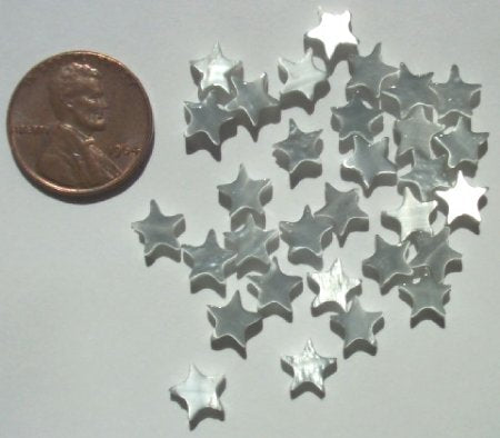 30 7mm Grey Fiber Optic Stars