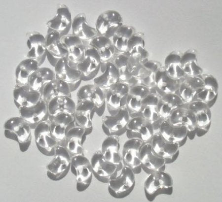 50 3x6x8mm Crystal Crescents