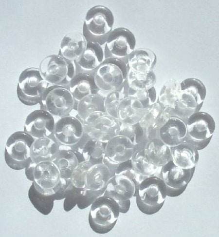 50 3x8mm Transparent Crystal Ring
