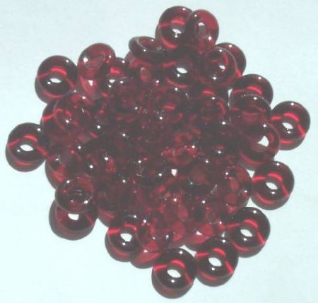 50 3x9mm Transparent Garnet Ring