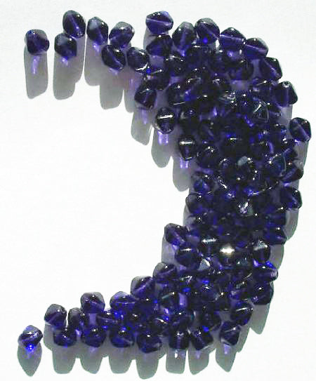 100 6mm Bicone Tanzanite