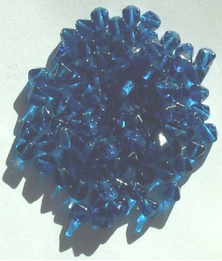 100 6mm Bicones Dark Aqua
