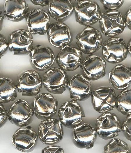 50 6mm Nickel Jingle-Bells