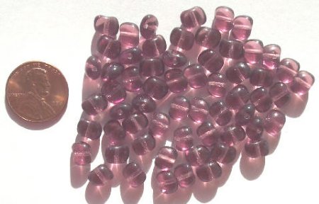 60 6x8mm Amethyst Nuggets