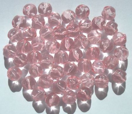 50 8mm True Pink Bumpy Nuggets
