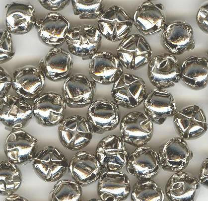 50 8mm Nickel Jingle-Bells