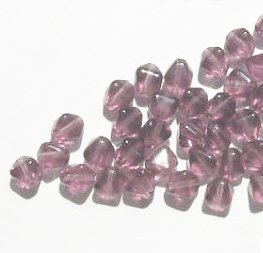 50 8mm Light Amethyst Bicones