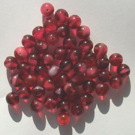 25 8mm Raspberry Givre