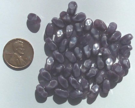 50 9mm Twisted Givre Amethyst Ovals