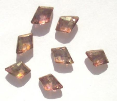 5 9x7mm Bronze Lustre Diamond Briolettes