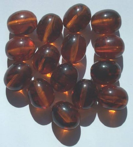 15 15x12mm Oval Topaz Tortoise Vintage Acrylics