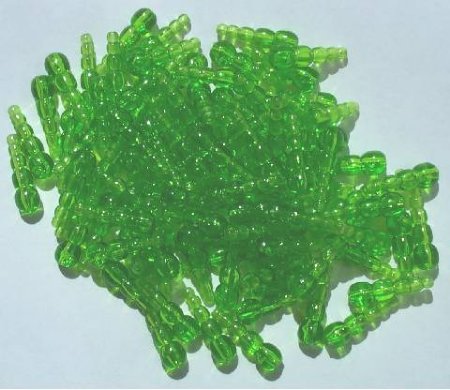 100 19mm Acrylic Dragonfly Bodies - Olivine