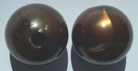 2 29mm Round Satin Topaz Black Swirl Vintage Acrylics
