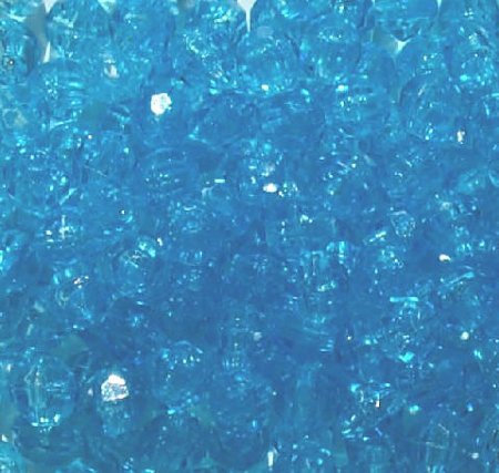 100 8mm Acrylic Faceted Light Aqua Beads