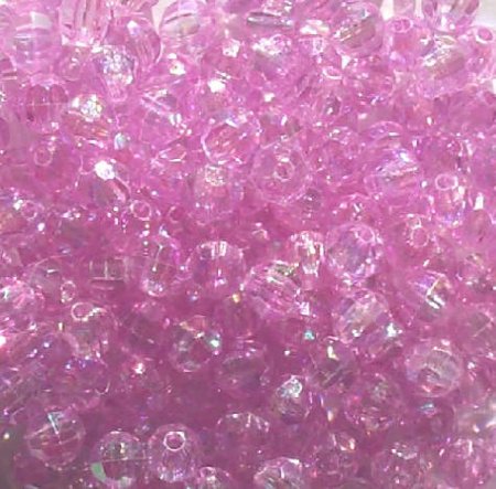 200 6mm Acrylic Faceted Violet AB