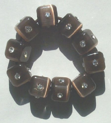 1 8mm Smoke Topaz Cube Fireball