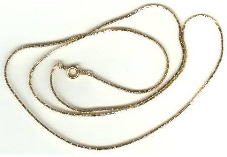 24 inch Silver Plate Serpentine Chain