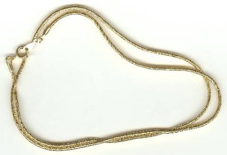 24 inch Gold Plate Snake Chain
