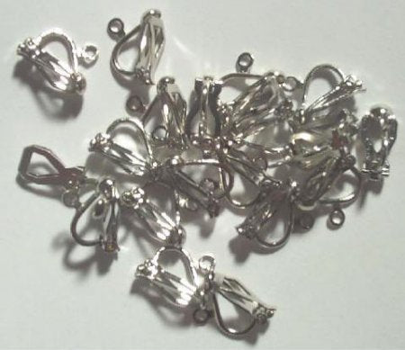 10 Pair of Clip-on Nickel Earring Loops