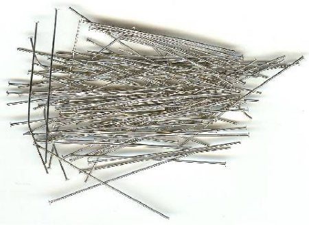 100, 1 Inch 24ga Nickel Fine Head Pins