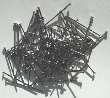 100, 1 Inch 20ga Gunmetal Head Pins
