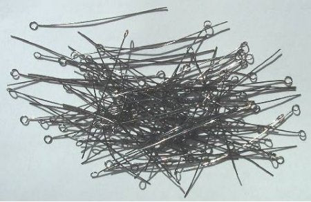 100, 2 Inch 24ga Gunmetal Fine Eye Pins