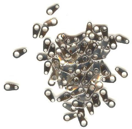 100 7mm Nickel Chain Tabs