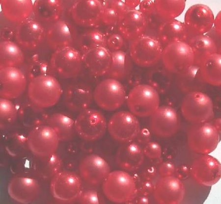 50 Grams of Ruby Slipper Glass Pearl Mix