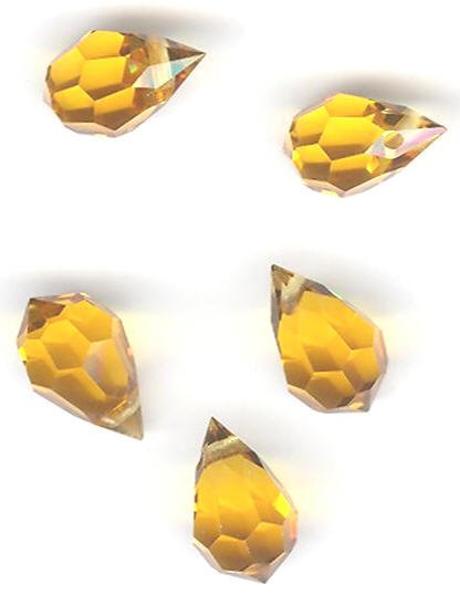 5 10x6mm Preciosa Topaz Tear Drops
